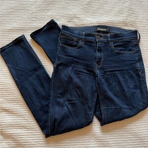 Express Dark Blue Skinny Jeans - size 6